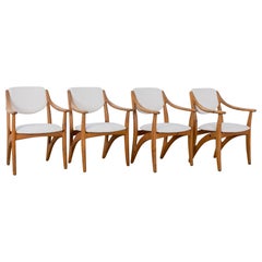 1960s Arne Vodder Upholstered Armchairs, Set of Four