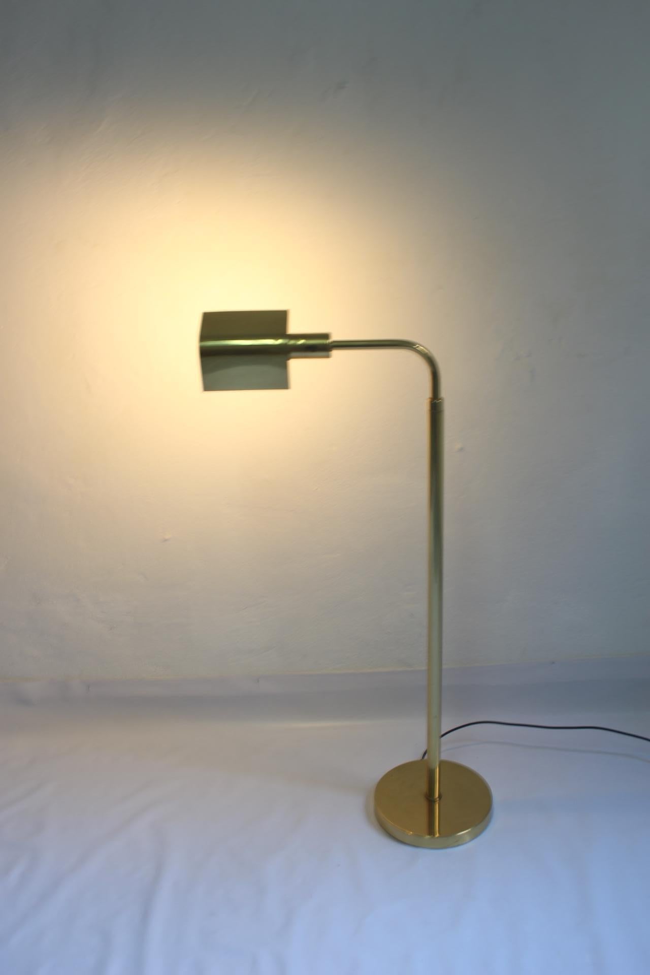 Spanish 1960s, Art Deco Style Floor Lamp by George Hansen for Metalarte