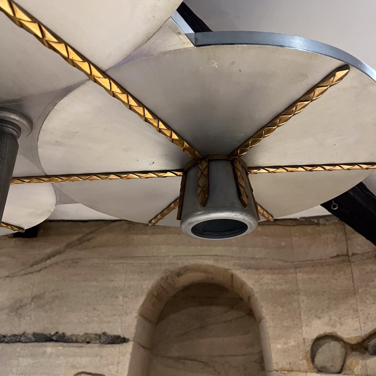 Lampada da soffitto a tre luci Plafonnier Art Deco del 1960 in vendita 6