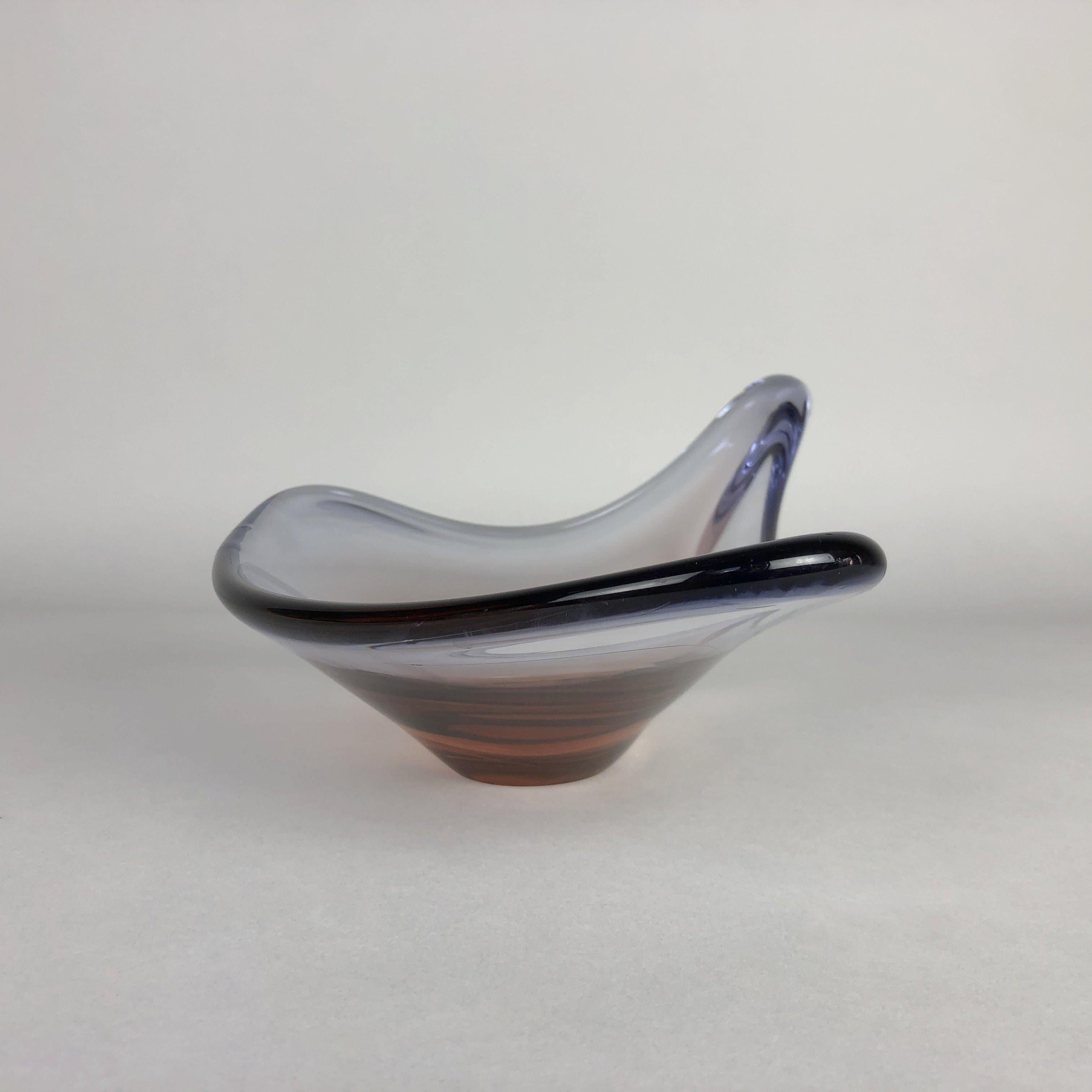 Czech 1960's Art Glass Bowl