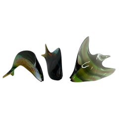 Vintage 1960's Art Glass Fish Designed by Stanislav Honzík for Nový Bor Glassworks