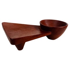 1960s Art Modern Sant Anooka Mahogany Statement Bowl Mexico City