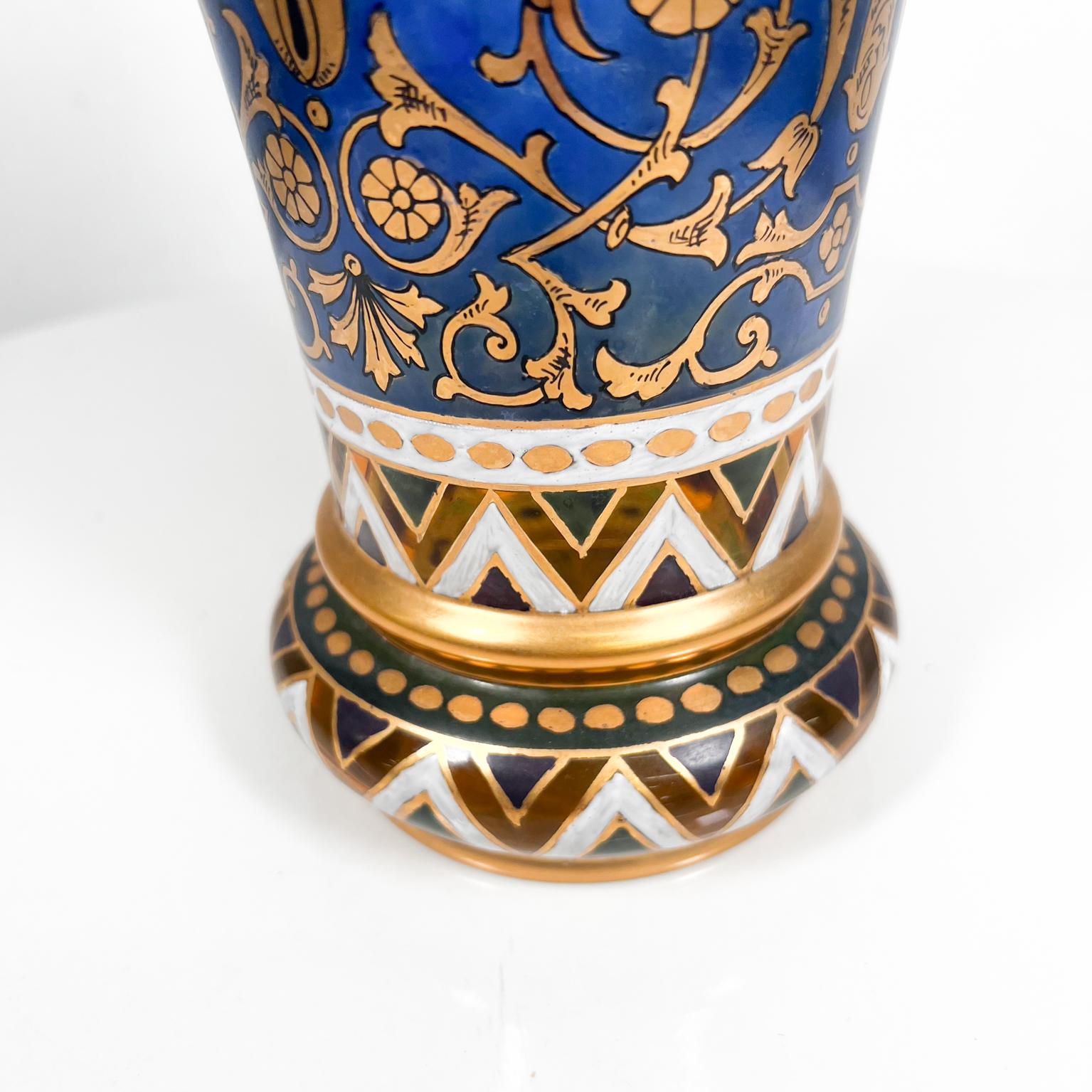 Mid-20th Century 1960s Art Nouveau Czech Bohemian Crystal Art Glass Murano Vase