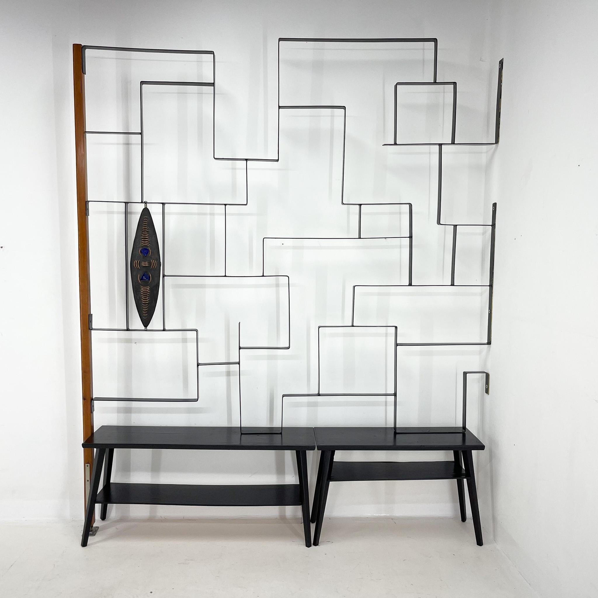 mid century room divider