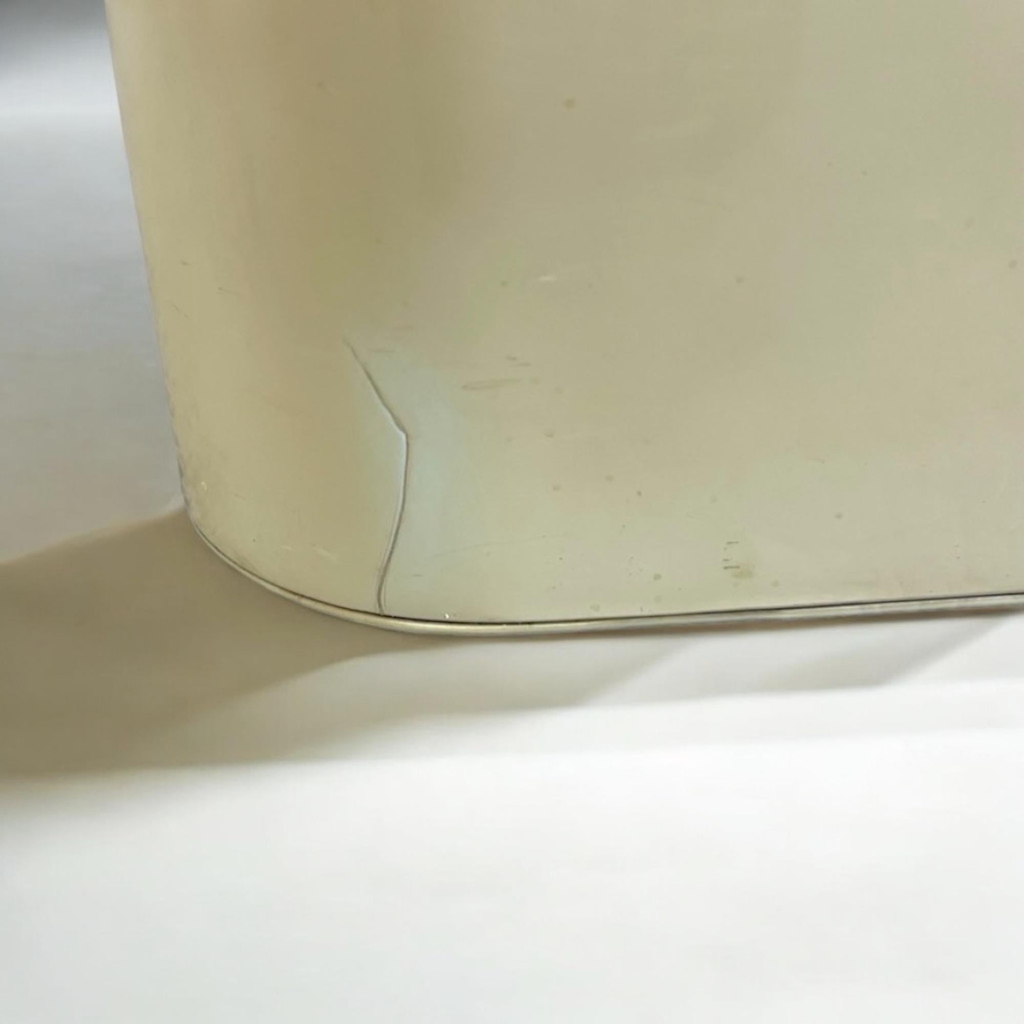 Chariot de bar Artemide Bacco Sergio Mazza Design des années 1960 - plastique blanc cassé et verre en vente 2