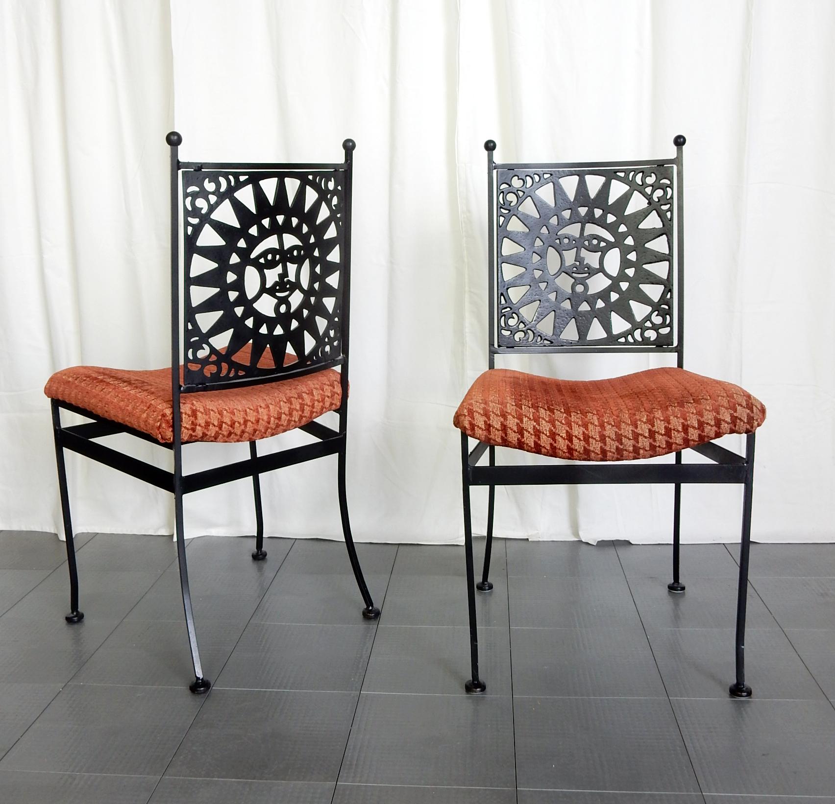 1960s Arthur Umanoff Mayan Collection Dining Chair Set of 6 2