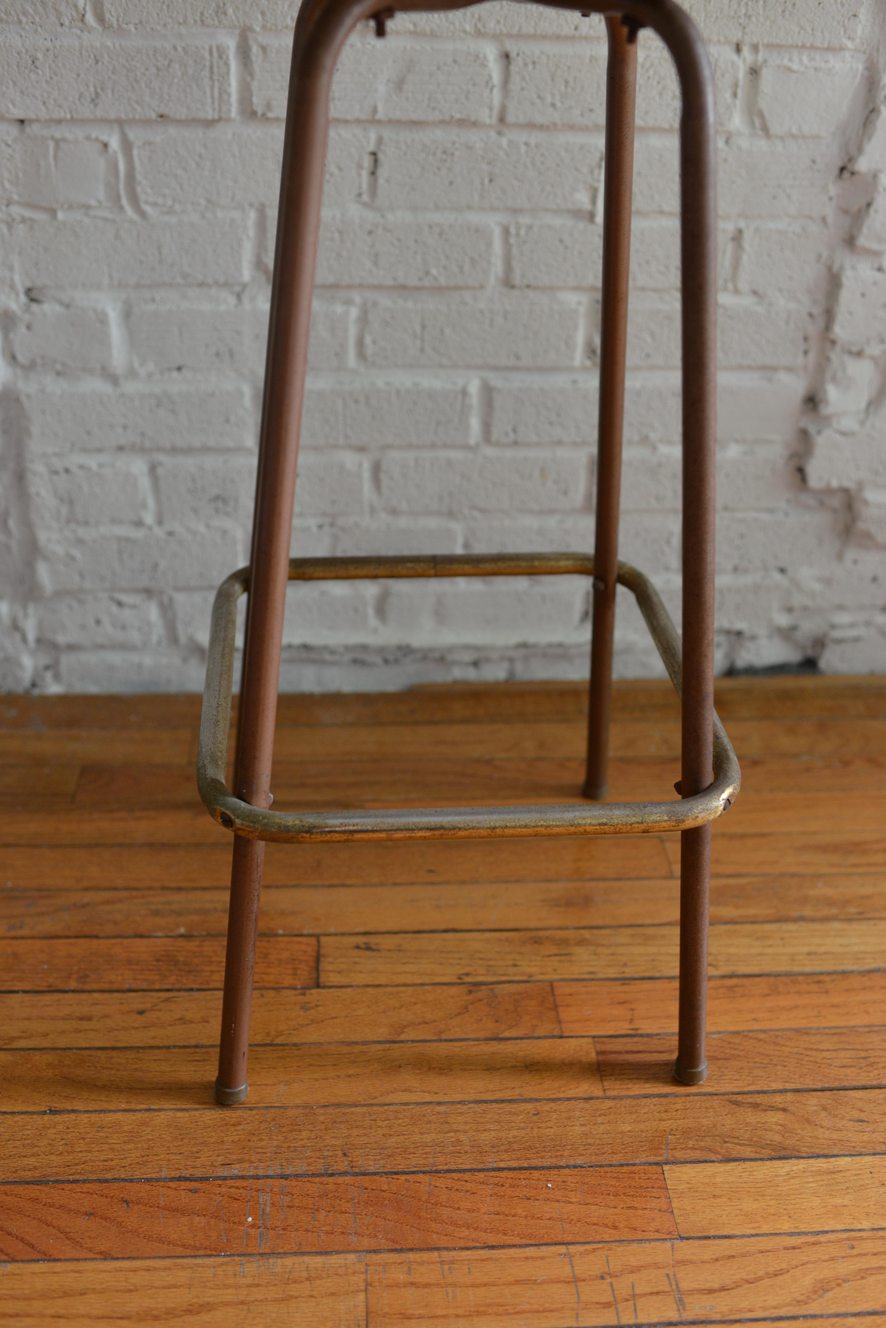 1960s Arthur Umanoff Style Slat Barstools 2