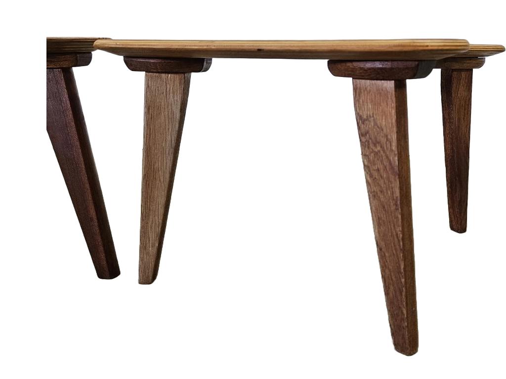 1960s Artist's Palette (Boomerang) Side Table in Oak - Set of 2 1