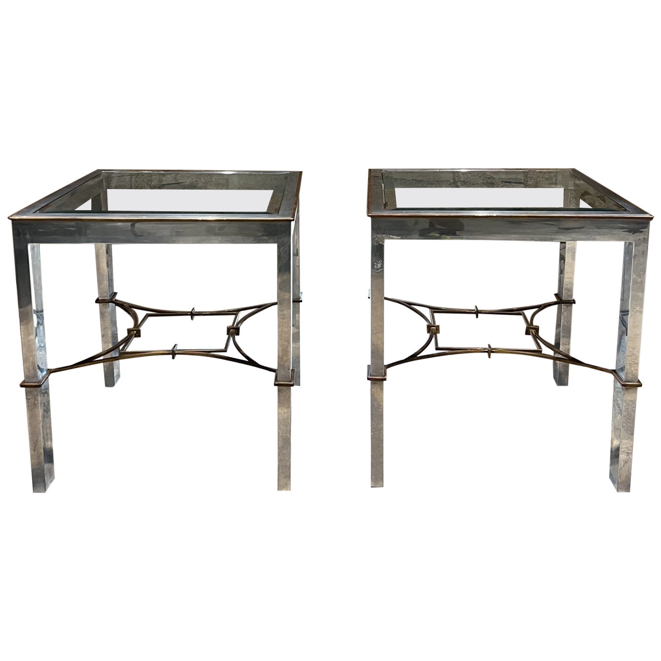 1960s Arturo Pani Bronze Side Tables Mexico City