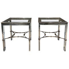 1960s Arturo Pani Bronze Side Tables Mexico City