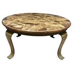 1960s Arturo Pani Golden Marble Cocktail Table Guy Muller of Mexico