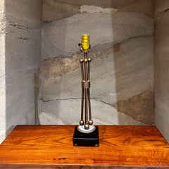 1960s Arturo Pani Refined Brass Table Lamp Mexico