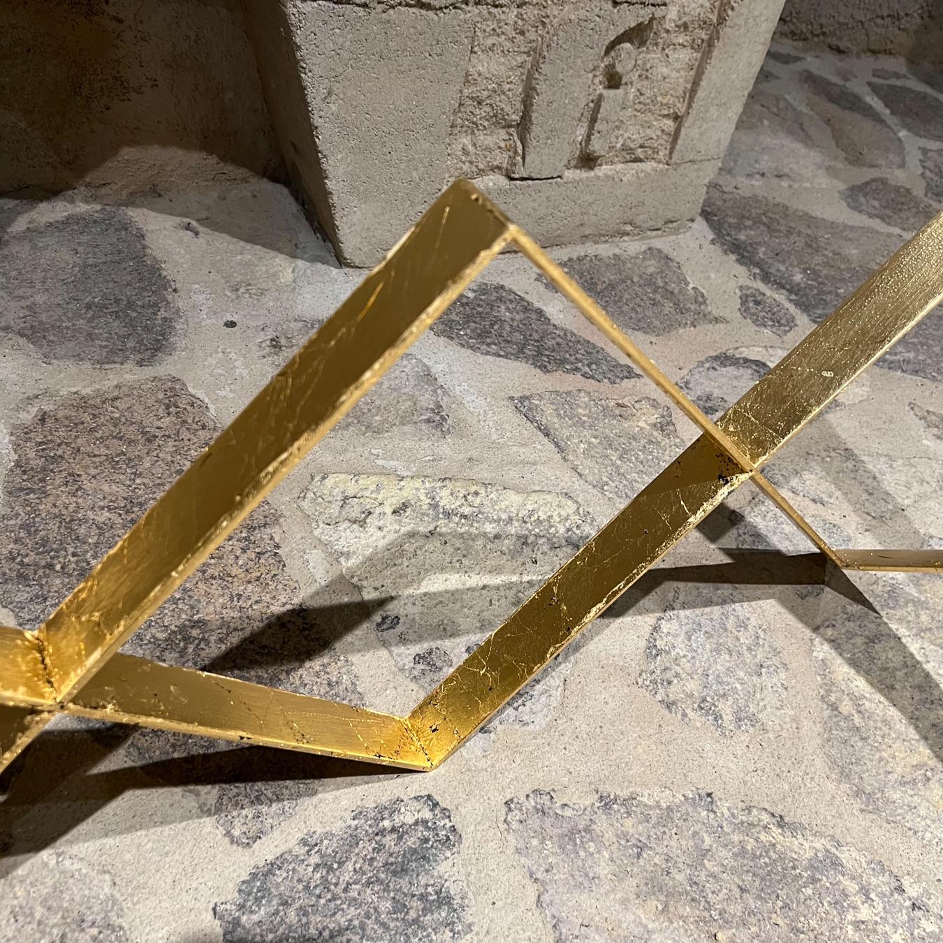 1960s Arturo Pani Stellar Gold Leaf Coffee Table Base Mexico City For Sale 4