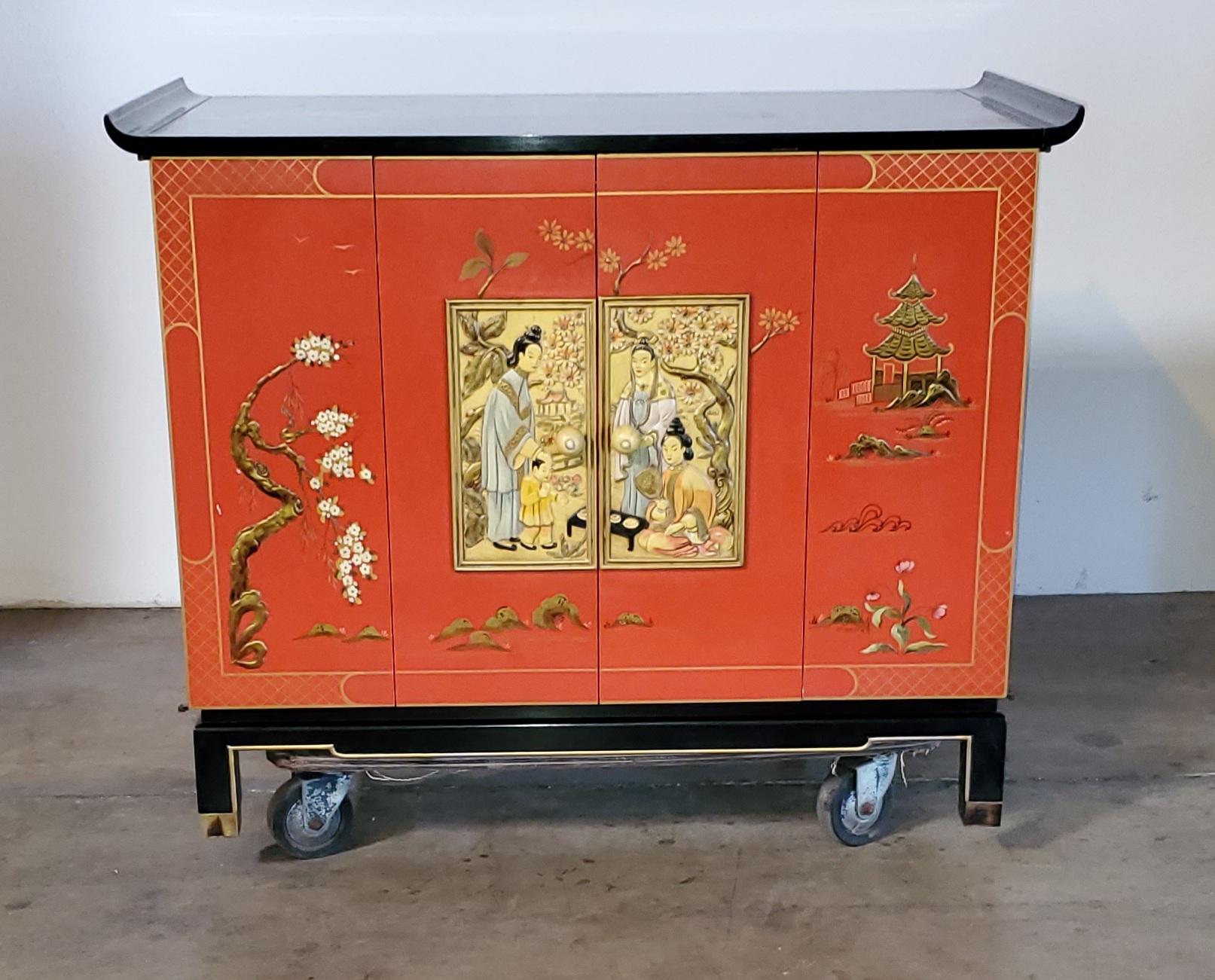 1960s Asian Modern Zenith Tv Cabinet en vente 10