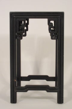 1960s Asian Side Table with Delft Tile