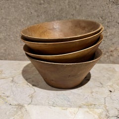1960s Assorted Wood Bowl Set Four Pieces