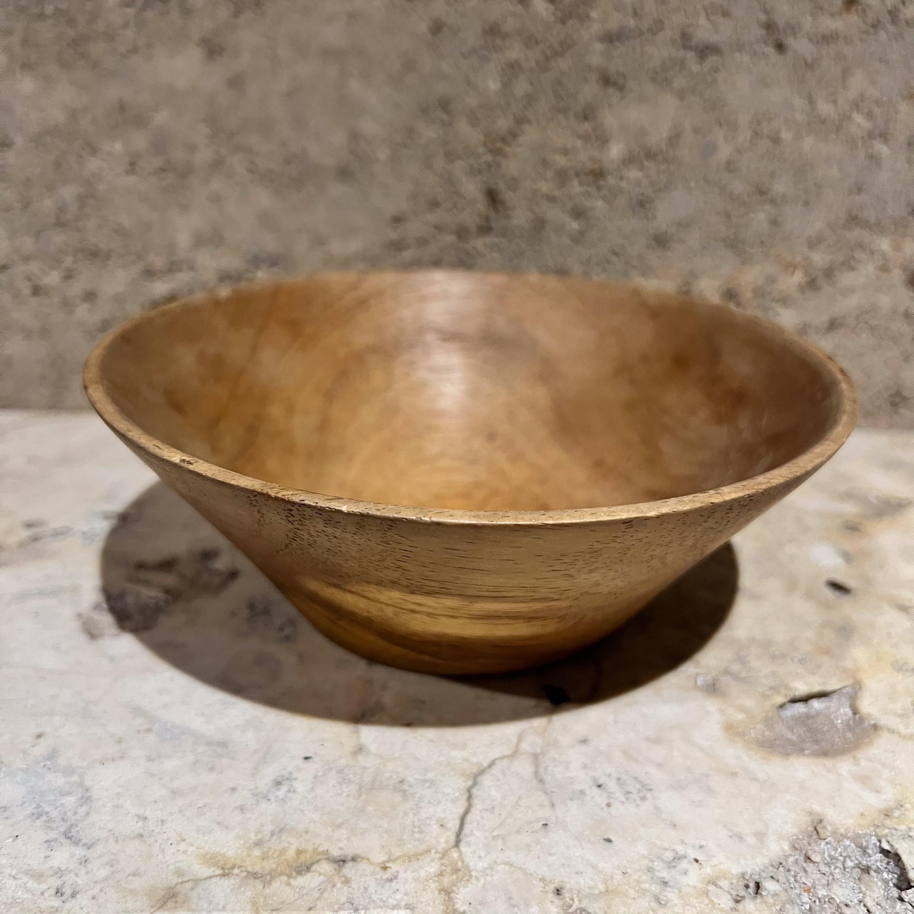 Mid-Century Modern 1960s Assorted Wood Bowl Set Four Pieces For Sale