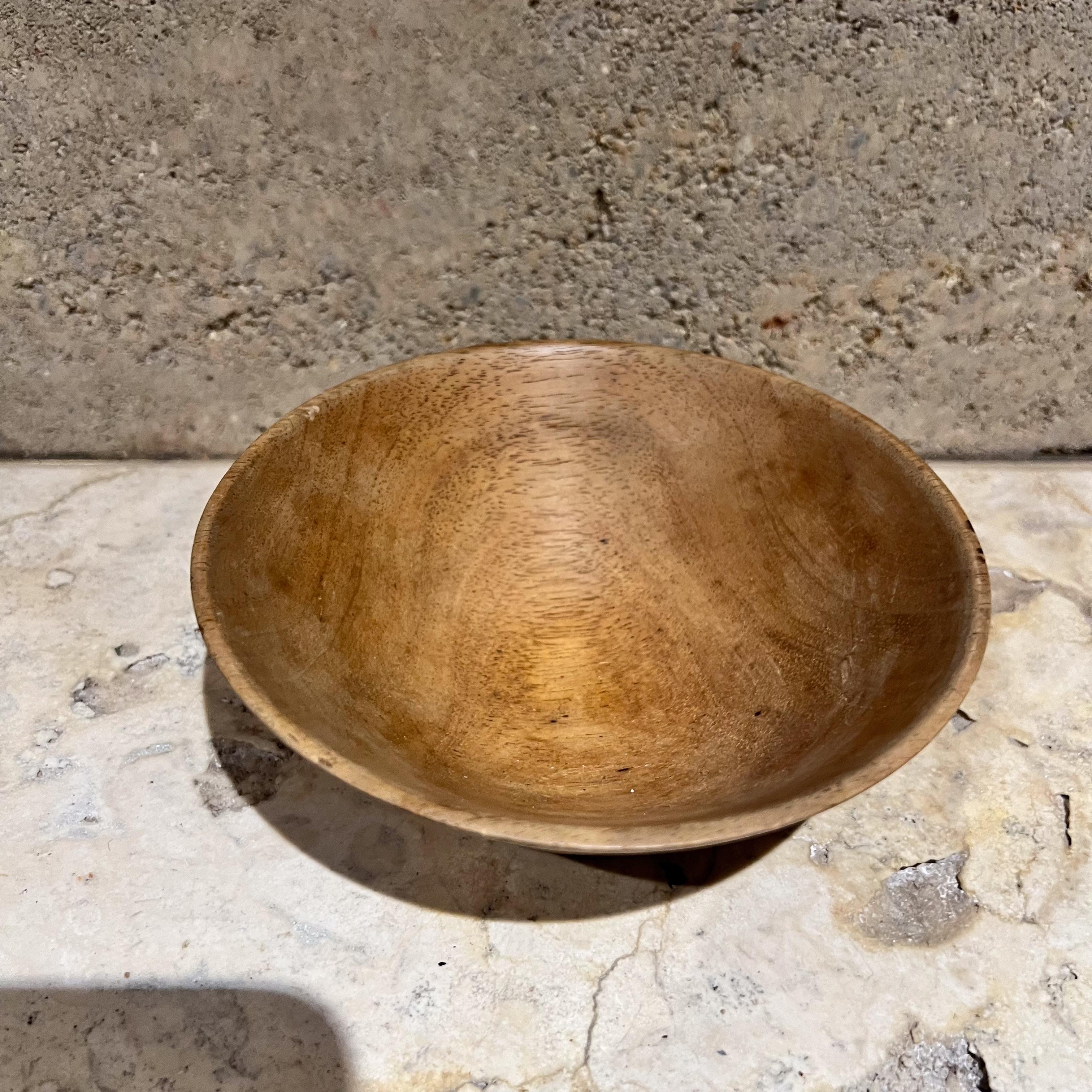 1960s Assorted Wood Bowl Set Four Pieces In Good Condition For Sale In Chula Vista, CA
