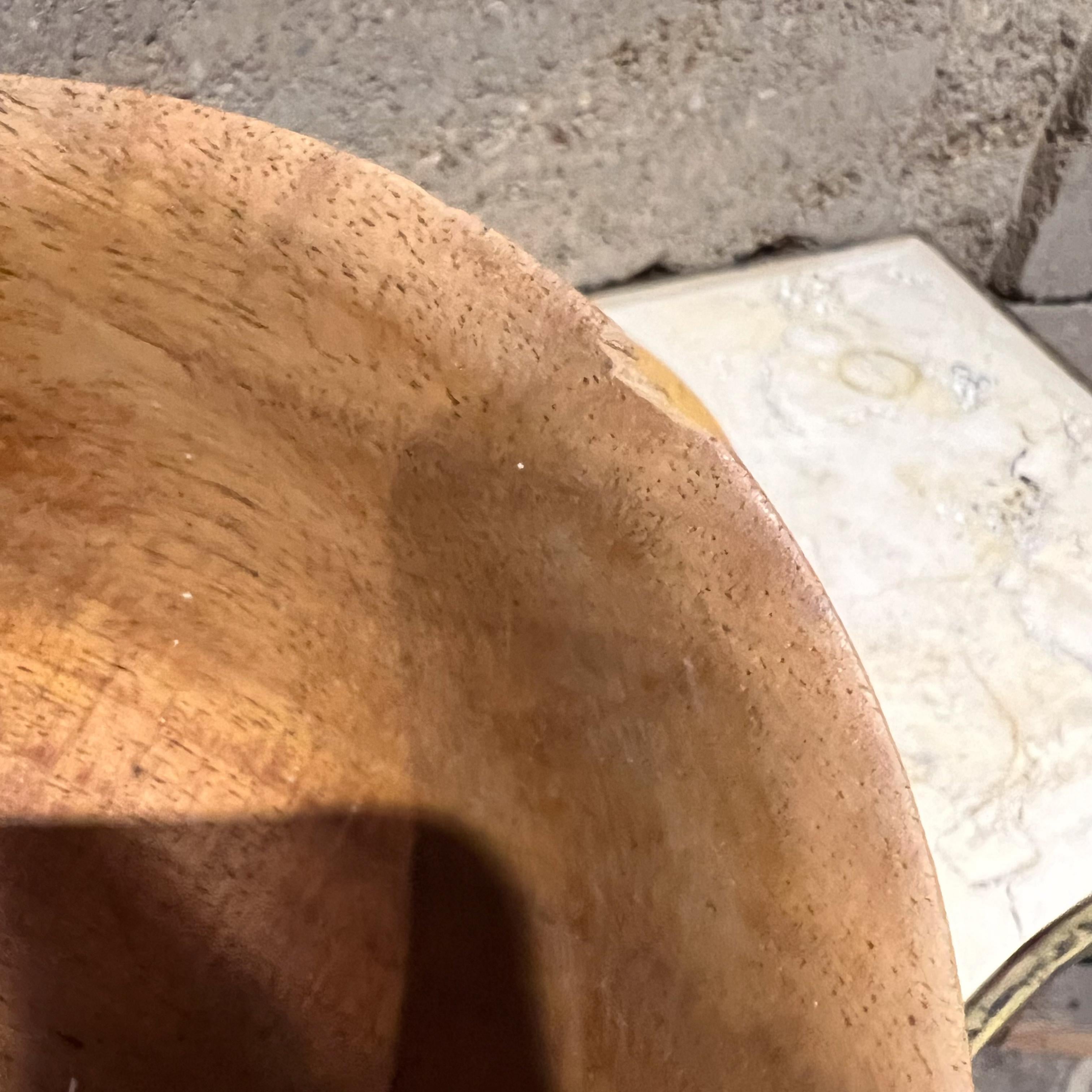1960s Assorted Wood Bowl Set Four Pieces For Sale 1