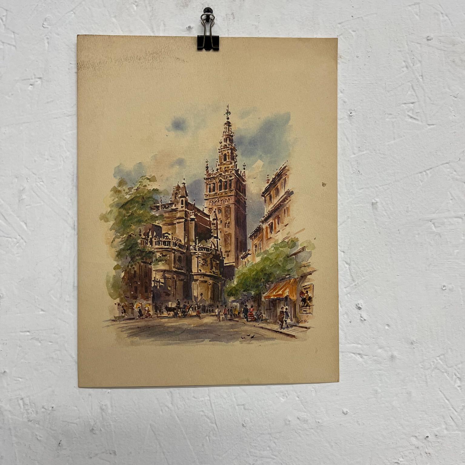 Asterio Pascolini 1960s impressionist vintage art Lithograph Sevilla Cathedral Spain
European Landmark
Measures: 9 x 12 
Preowned original unrestored condition vintage art. Unframed.
Refer to images.

     



