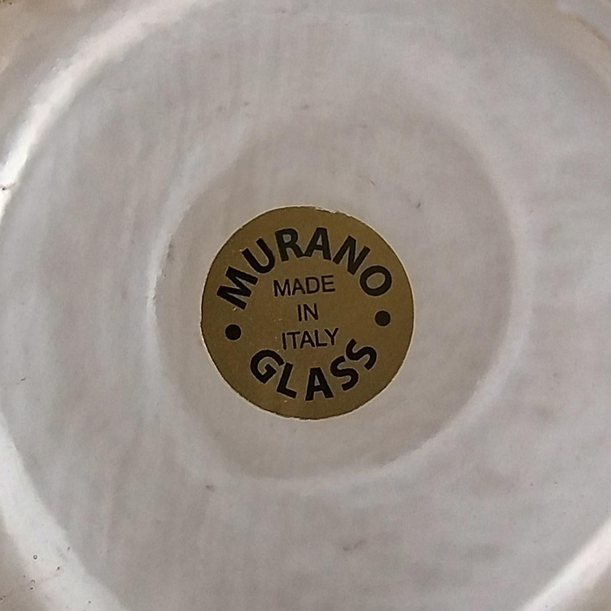 Verre Vase beige étonnant des années 1960 par Michielotto. Fabriqué en Italie en vente