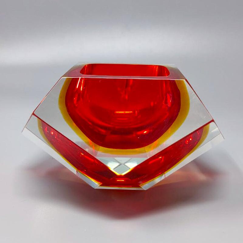 Mid-Century Modern 1960s Astonishing Murano Large Ashtray or Catch-All By Flavio Poli for Seguso.