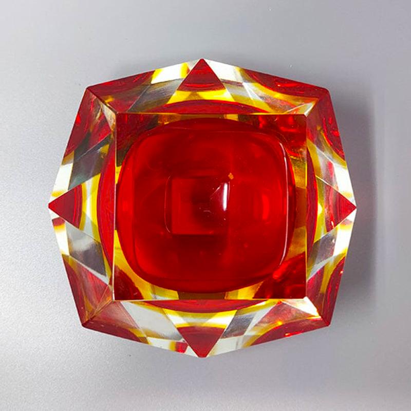 1960s Astonishing Murano Large Ashtray or Catch-All By Flavio Poli for Seguso. In Excellent Condition In Milano, IT