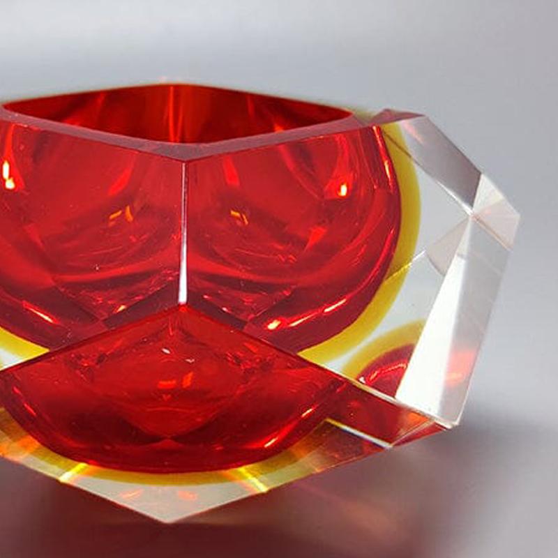 Murano Glass 1960s Astonishing Murano Large Ashtray or Catch-All By Flavio Poli for Seguso.