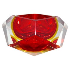 1960s Astonishing Murano Large Ashtray or Catch-All By Flavio Poli for Seguso.