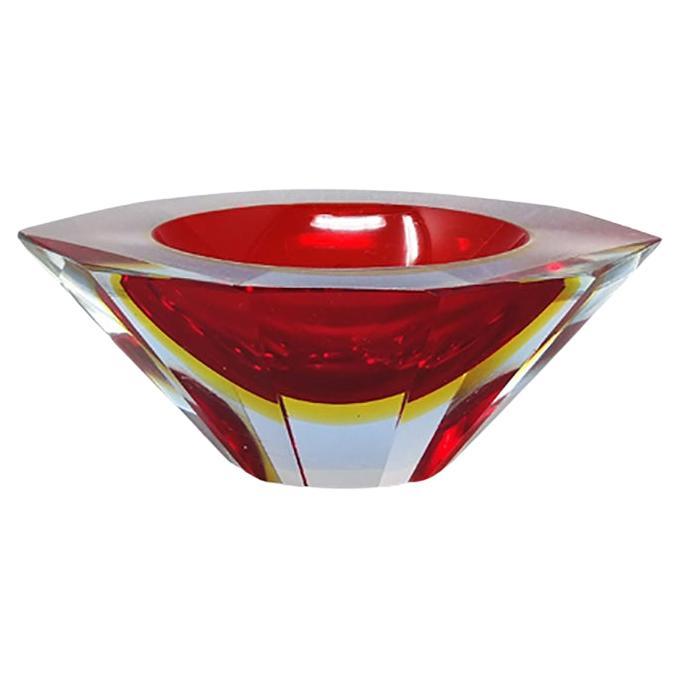 1960s Big Blue Ashtray or Vide Poche Designed by Flavio Poli For Sale