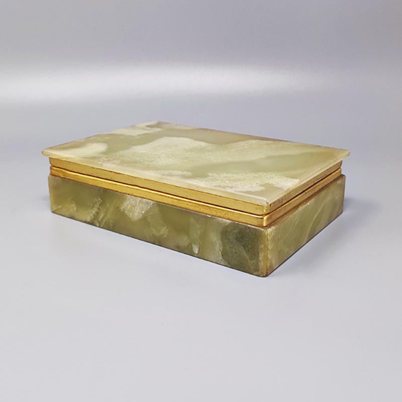 Mid-Century Modern 1960s Astonishing Box in Onyx. Made in Italy For Sale