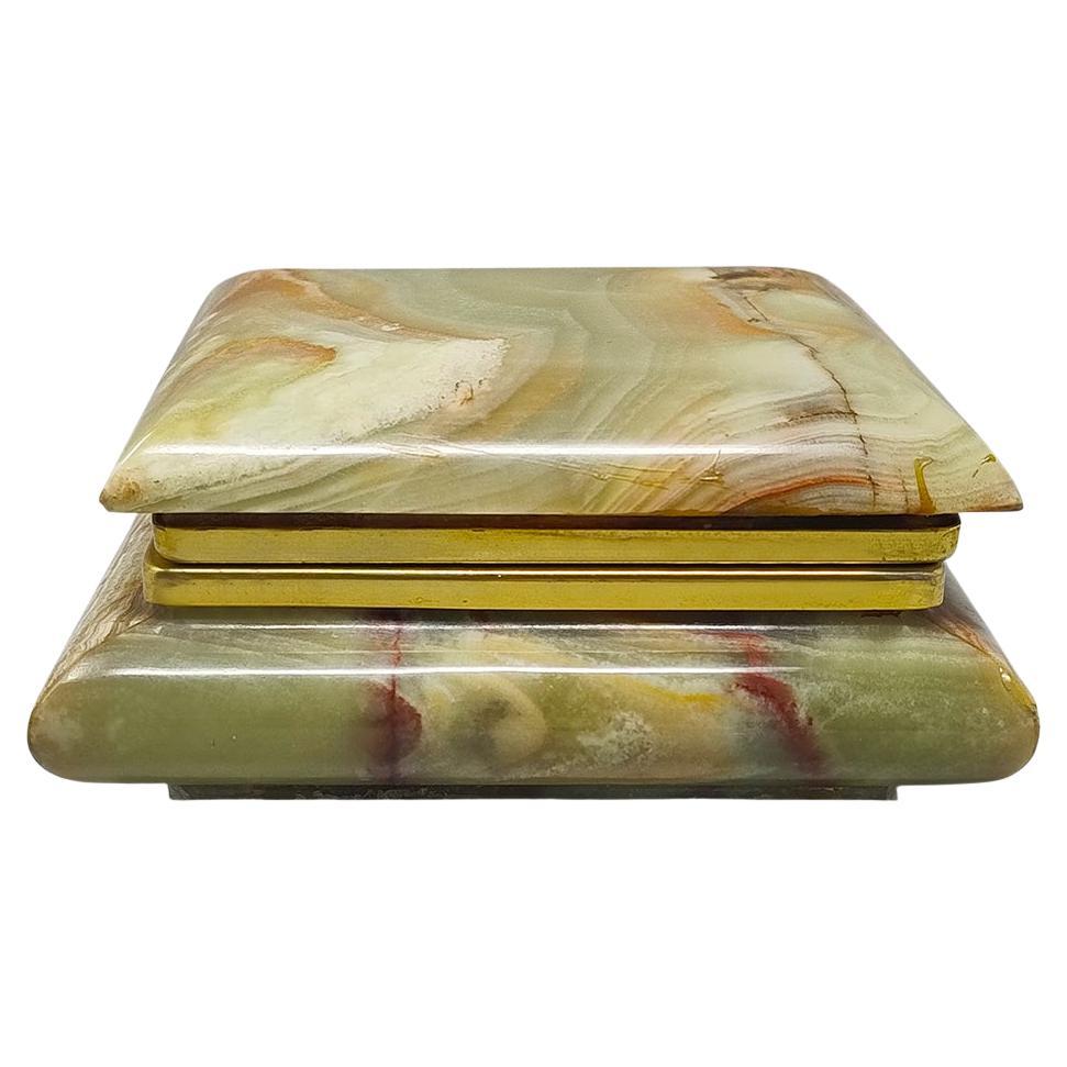 1960s Astonishing Box in Onyx. Made in Italy For Sale