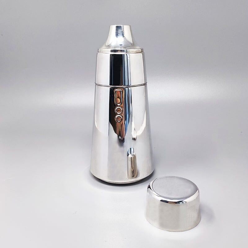 Mid-Century Modern 1960s Astonishing Cocktail Shaker in Silver Plated by LARAS, Made in Italy
