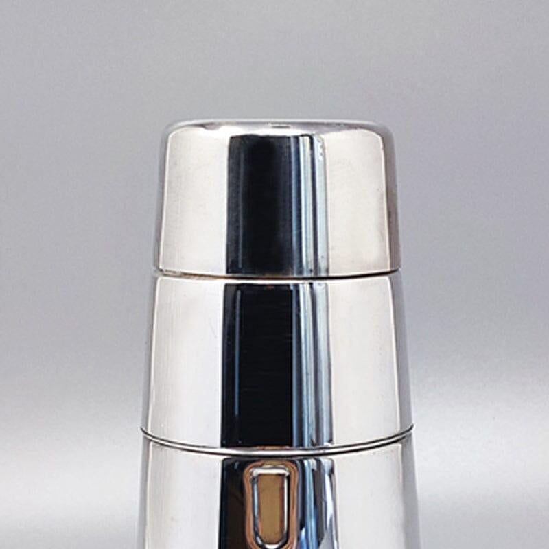 Mid-20th Century 1960s Astonishing Cocktail Shaker in Silver Plated by LARAS, Made in Italy