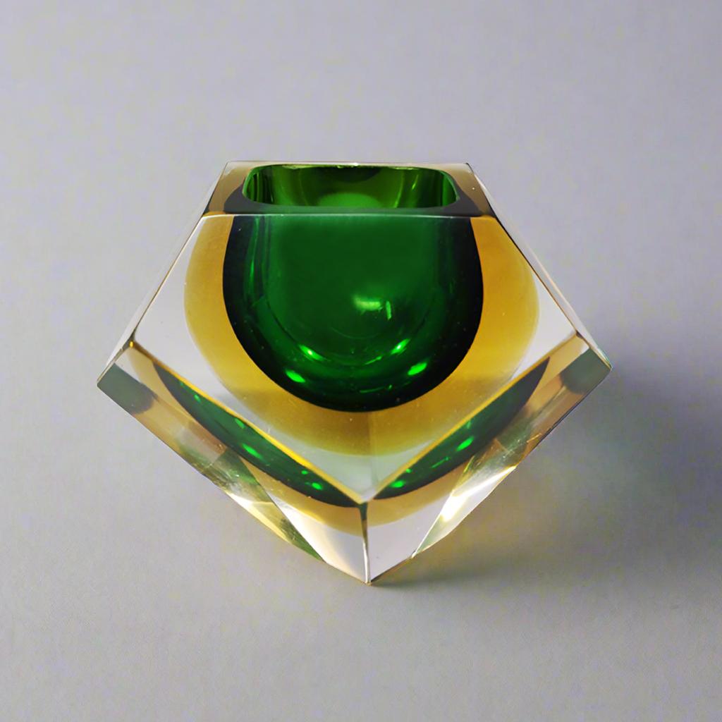 Mid-Century moderno Posacenere o ciotola di Greene & Greene di Flavio Poli per Seguso. in vendita