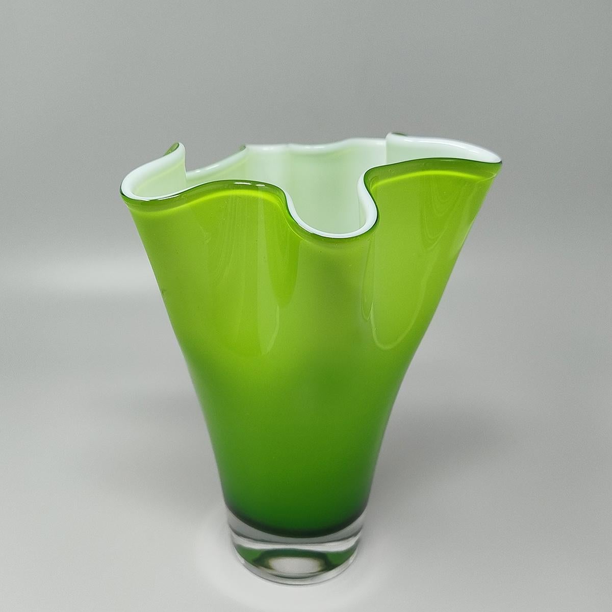 1960er Jahre Erstaunliche grüne Vase 