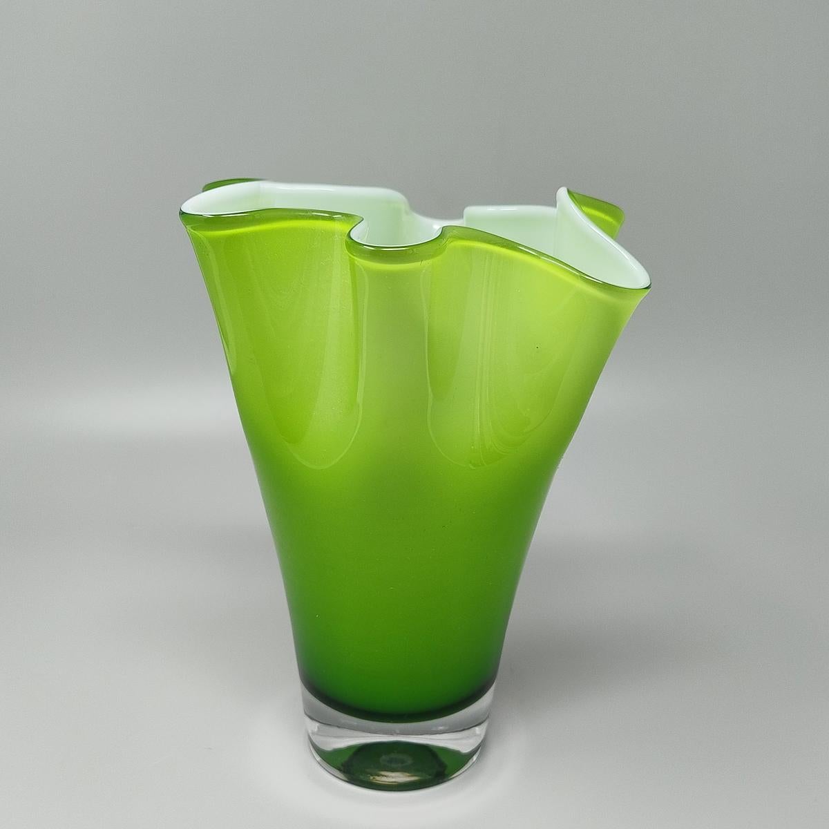1960er Jahre Erstaunliche grüne Vase 