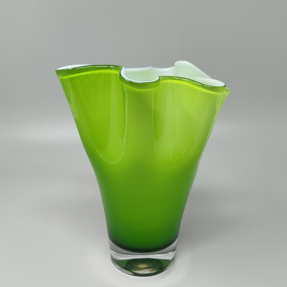 1960er Jahre Erstaunliche grüne Vase 