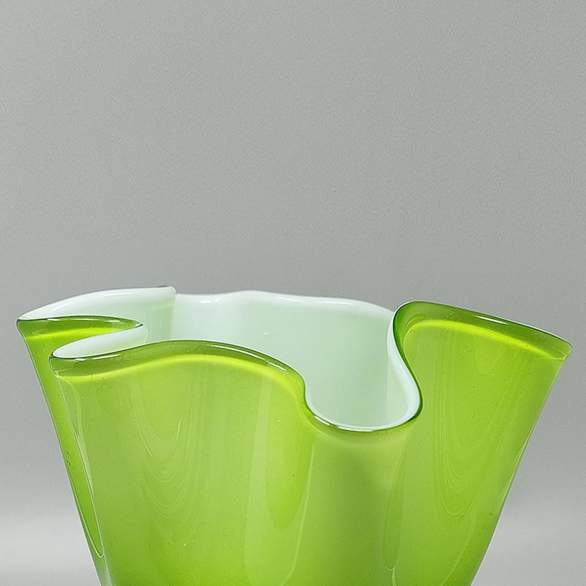 1960er Jahre Erstaunliche grüne Vase 