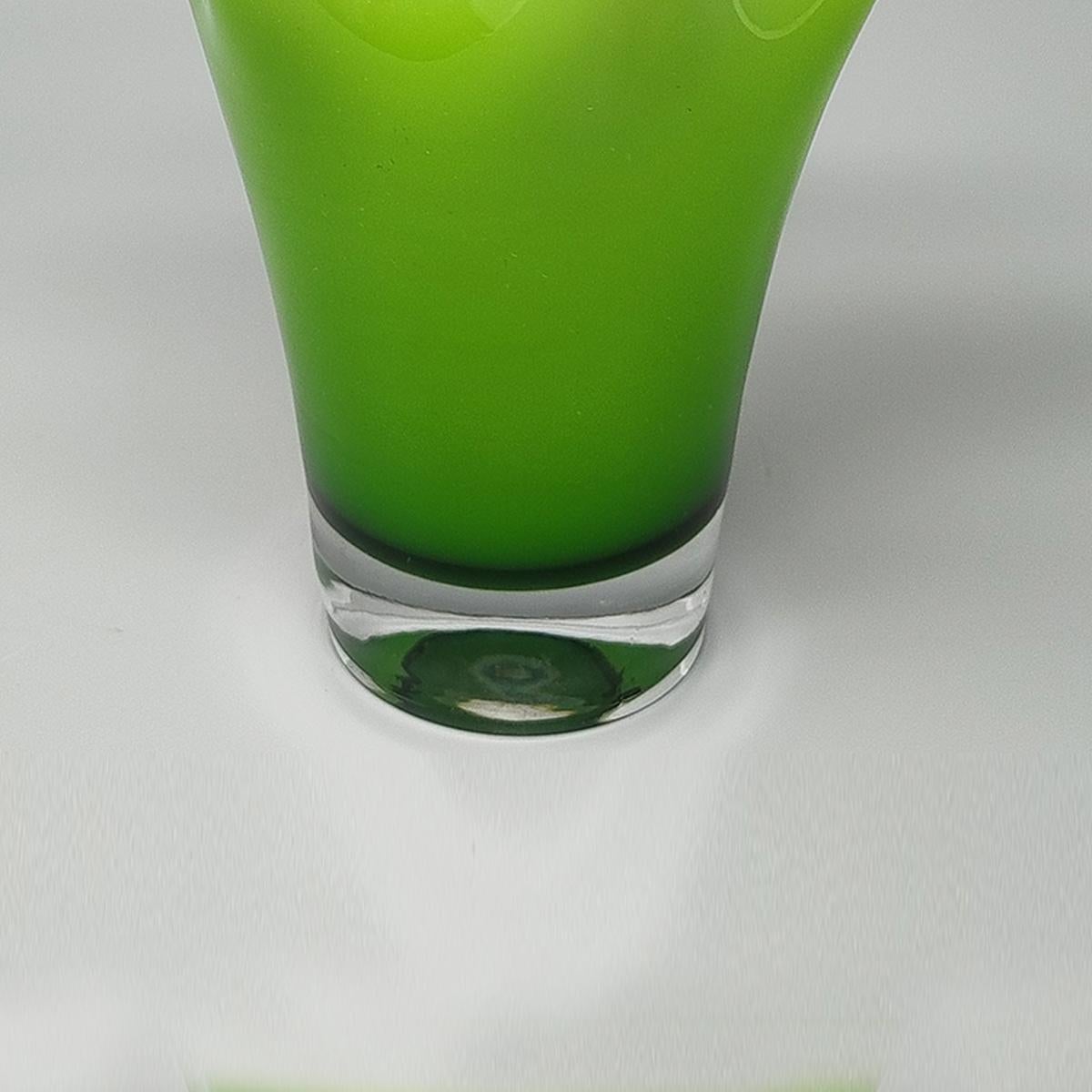 1960er Jahre Erstaunliche grüne Vase 