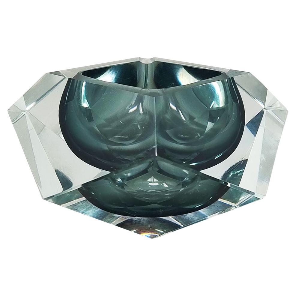 1960s Astonishing Grey Ashtray or Catch-All By Flavio Poli for Seguso