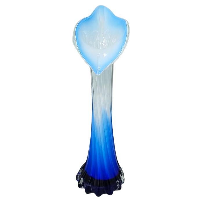 1960s Astonishing Jack in the Pulpit "Calla Lily" vase in Murano glass.