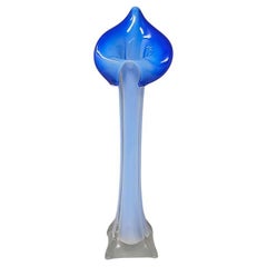 1960s Astonishing Jack in the Pulpit "Calla Lily" vase in Murano glass.