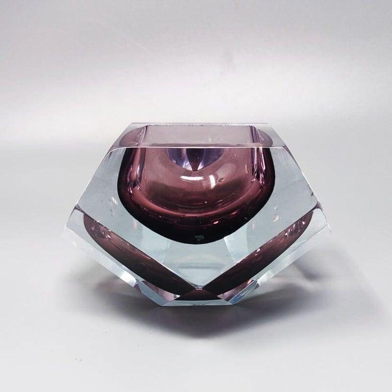 Mid-Century Modern 1960s  Étonnant  Grand cendrier ou attrape-t-ensemble de Murano par Flavio Poli pour Seguso en vente