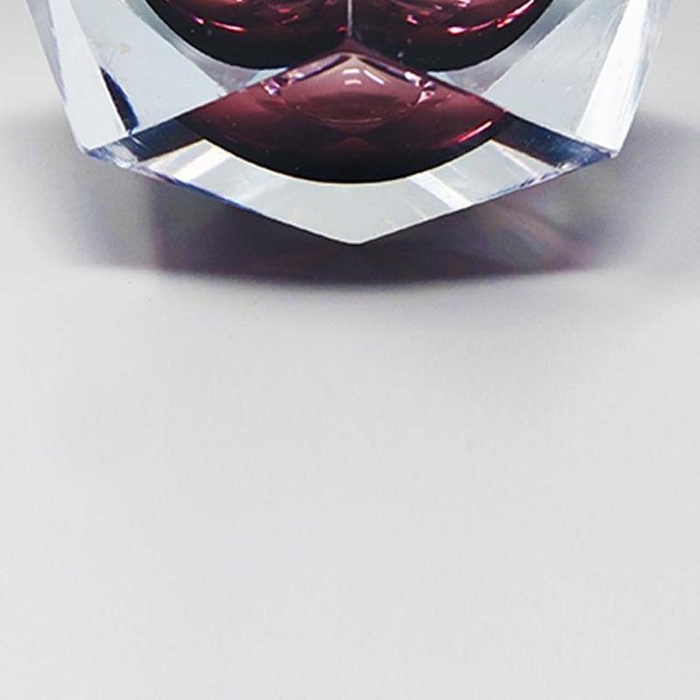 Verre de Murano 1960s  Étonnant  Grand cendrier ou attrape-t-ensemble de Murano par Flavio Poli pour Seguso en vente