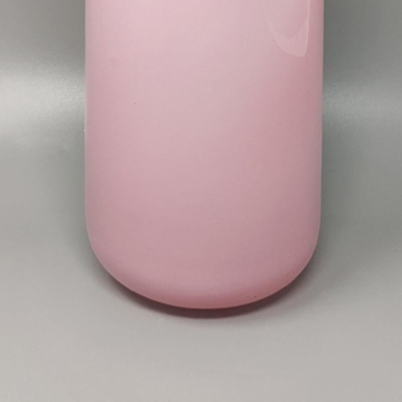 Étonnant vase rose des années 1960 par Ca' Dei Vetrai en verre de Murano, fabriqué en Italie Excellent état - En vente à Milano, IT