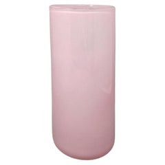 1960s Astonishing Pink Vase by Ca' Dei Vetrai in Murano Glass, Made in Italy