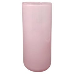 1960s Astonishing Pink Vase by Ca' Dei Vetrai in Murano Glass, Made in Italy