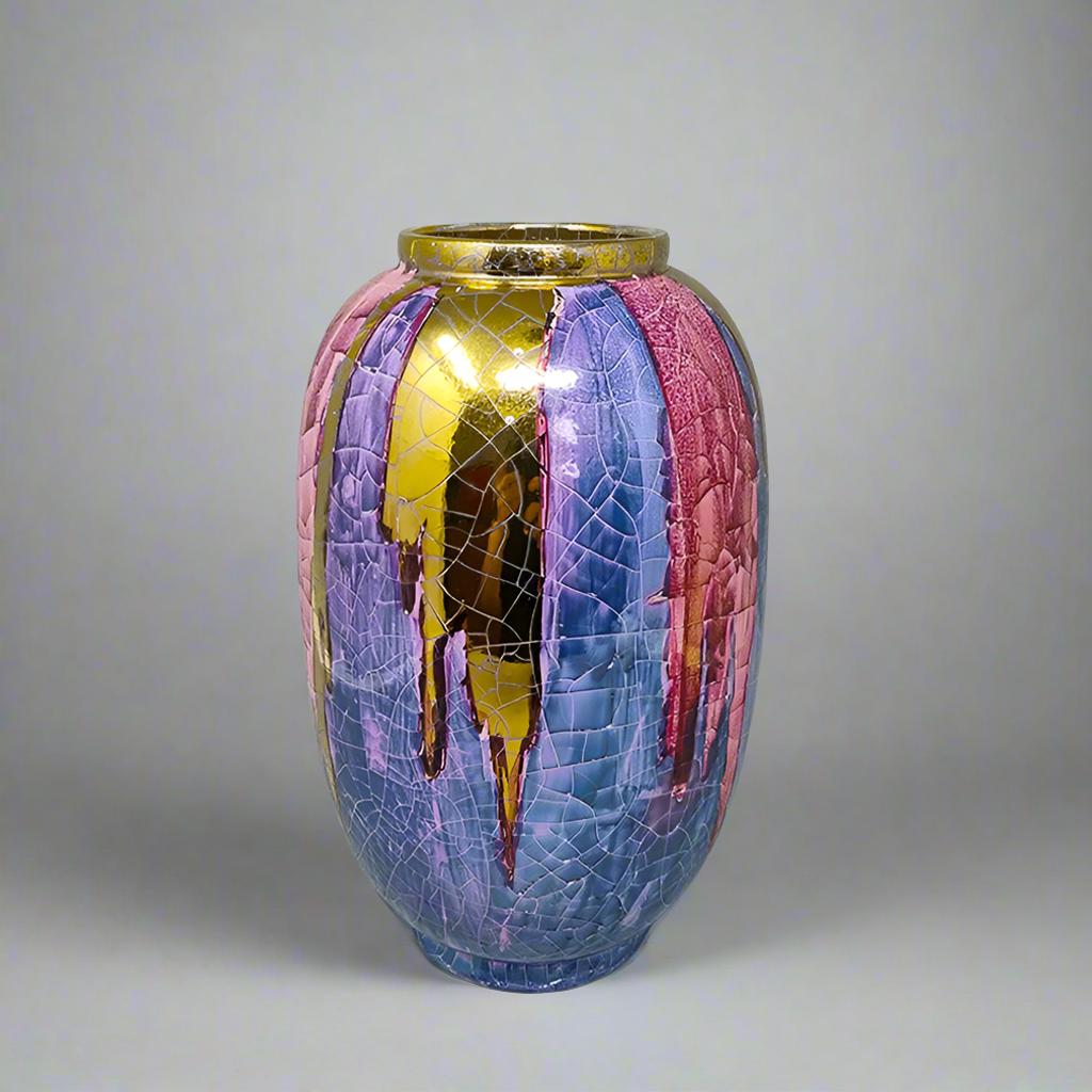 Italian 1960s Astonishing Giuseppe Locci Vase in Sardinian Ceramic. Made in Italy