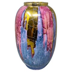 1960s Astonishing Giuseppe Locci Vase in Sardinian Ceramic. Made in Italy